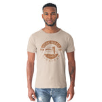 Stronger Together Brand Circle Unisex Tee In Tobacco Brown/Creme/Black