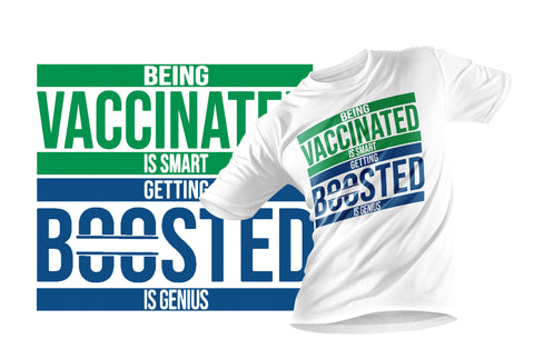 Project Ricochet Getting Vaccinated - Blue/Green - Landscape