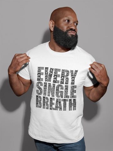 Every Single Breath Black Lives Matter White Tee